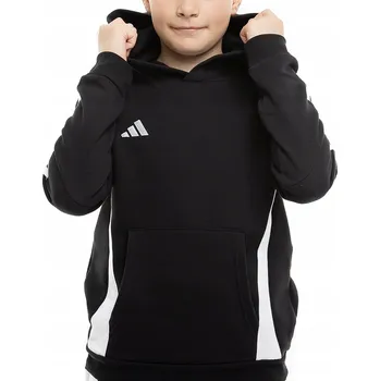 Chlapecká mikina DĚTSKÁ MIKINA MIKINA ADIDAS TIRO 24 S KAPUCÍ, ČERNÁ, IJ5611 , vel. 140 Cm