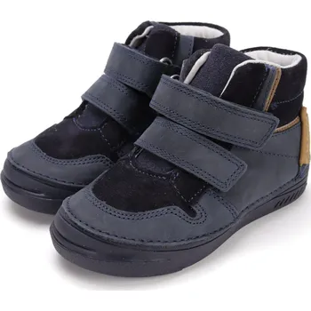 Chlapecké polobotky DDstep Kožené boty D.D.step A040-52560A Dark Blue Velikost: 27