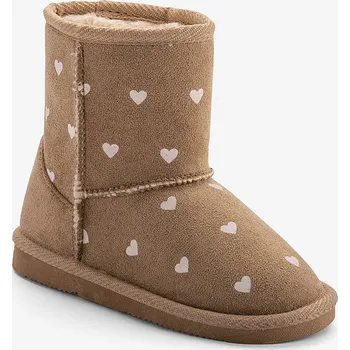 Dívčí obuv Dětské válenky Coqui Lt. brown hearts Velikost: 29