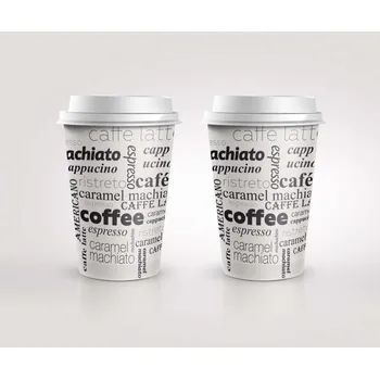 Jednorázové nádobí Hit Kelímky papírové Coffee - 300 ml / 50 ks 33294