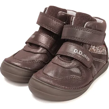 Dívčí polobotky DDstep Kožené boty D.D.step A078-52162C Bronze Velikost: 28