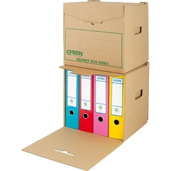 Archivační box Emba Archivační kontejner Emba sběrný / přírodní hnědá 279937
