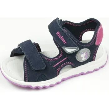 Chlapecké sandály Kožené sandálky Richter 8308-7111-7201 modrá Velikost: 25