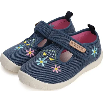 Dívčí tenisky DDstep Plátěné barefoot balerínky D.D.step CSG-41133 Royal Blue Velikost: 31