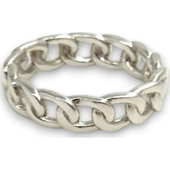 Prsten Stříbrný prsten pancr, v. 51, rhodiovaný, Ag 925