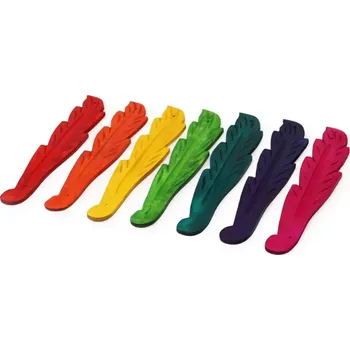 Vonná tyčinka Awm Stojan na vonné tyčinky Barevný List 25 cm - Barva: Žlutá