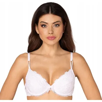 Dámské spodní prádlo Bílá push-up podprsenka Róża, velikost 75B