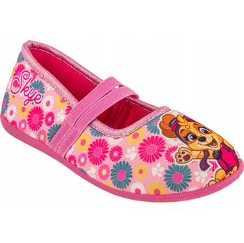 Dívčí bačkory Tlapková patrola Dětské papuče (bačkory) s gumou, růžové, velikost 25