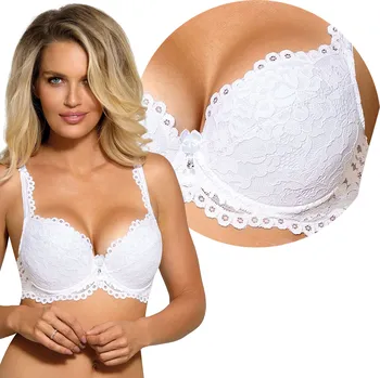 Dámské oblečení Push-up podprsenka Róża Newia bílá 80D