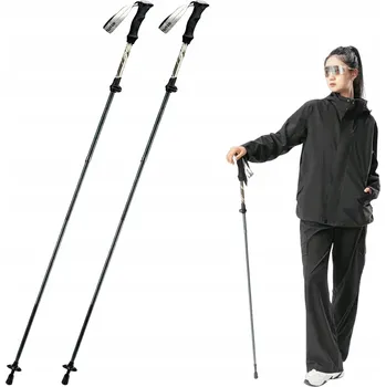 Trekingová hůl Trekkingové hole Qunature nordic walking hliníkové 110 - 130 cm - hnědé