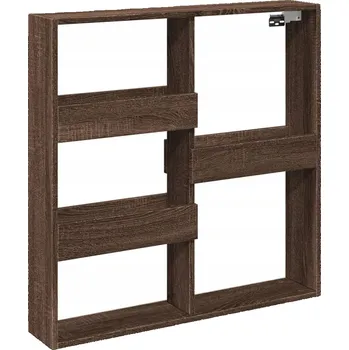 Komoda Nástěnná skříňka, hnědý dub, 80x15x80 cm