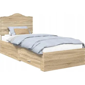 Postel Rámeček postele Dub Sonoma 90 x 190 cm Materiál: dřevotříska