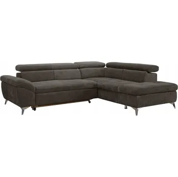 Sedací souprava Rohová sedačka s rozkladem a úložným prostorem Bara Roh P - hnědá