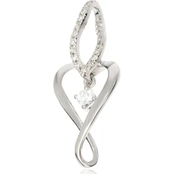 Přívěsek Zlatnictví Helios Přívěsek se zirkony stříbrný