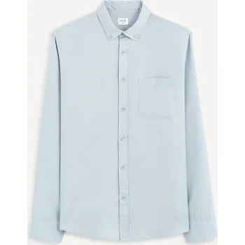 Pánská košile Celio pánská košile ležérní s dlouhým rukávem regular lyocell velikost S