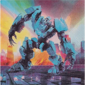 Papírový kapesník Santex Ubrousky papírové Autorobot 33x33cm 20ks