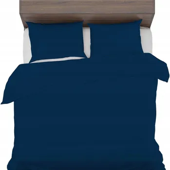 Povlečení Povlečení antialergické 160x240+2x70x80 100% přírodní Bavlna tmavě modrá