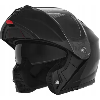 Helma na motorku Nox Vyklápěcí helma FLIP-UP N968 Černá Lesklá XL