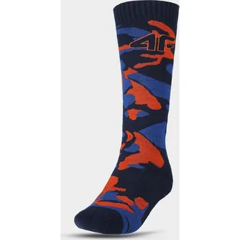 Pánské oblečení DĚTSKÉ LYŽAŘSKÉ PONOŽKY 4F CHLAPECKÉ FUNKČNÍ ZIMNÍ 38-40