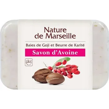 Mýdlo Ovesné mýdlo Nature De Marseille s vůní bobulí goji a bambuckého másla 100 g