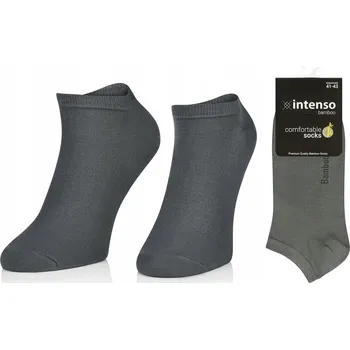 Dámské ponožky BAMBUSOVÉ dámské KOTNÍKOVÉ PONOŽKY 38-40 s ionty stříbra, prodyšné, PREMIUM - popelavé