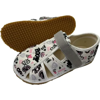 Dívčí obuv Jonap barefoot bačkůrky HOME New girl power Velikost: 32