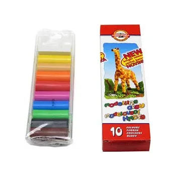 Modelovací hmota Koh-i-noor Plastelína - 10 barev / 200 g 404310