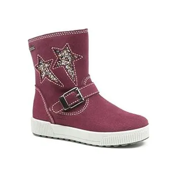 Chlapecká zimní obuv Zimní kožená obuv Richter 4354-2111-7301 plum Velikost: 27