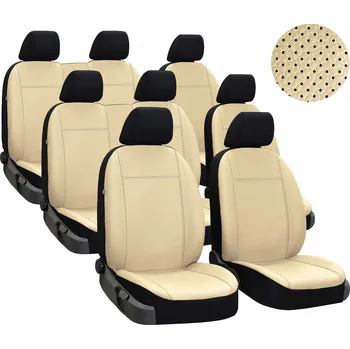 Moto oblečení Potahy na sedadla Pok-Ter Performance béžovo-černé