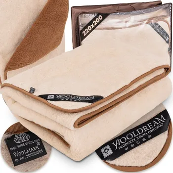 přikrývka Vlněná přikrývka CAMEL světlá/tmavá 220x200+