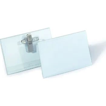 Jmenovka na stůl Durable Jmenovka s kombinovaným klipem Durable - 54 x 90 mm / s klipem 30126