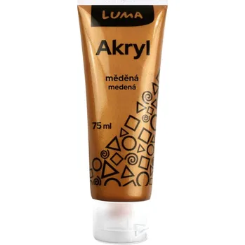 Vodová barva Luma Akrylová barva LUMA - METAL / 75 ml / měděná 211749