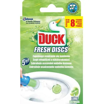 WC čistič DUCK Duck Fresh Discs Limetka 31597