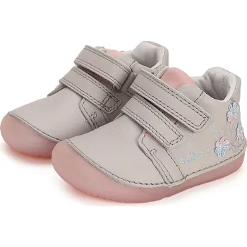 Dívčí obuv DDstep Kožené barefoot boty D.D.step S070-41484 Light Grey Velikost: 21