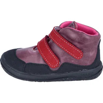 Dívčí obuv Jonap barefoot boty BELLA M SLIM vínová Velikost: 24