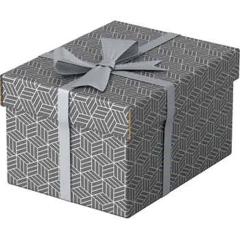 Archivační box ESSELTE Krabice úložná Esselte - S / šedá / 255 x 200 x 150 mm / 3 ks 179211