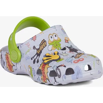 Chlapecké sandály Sandálky Coqui Little Frog Khaki grey/Party green Hero + Amulet Velikost: 22/23