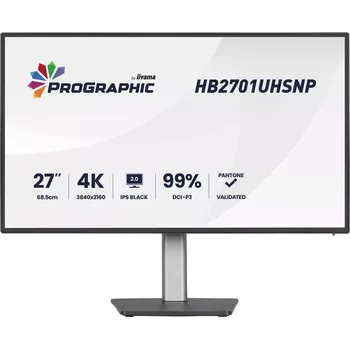 Monitor iiyama ProGraphic/HB2701UHSNP-B1/27"/IPS/4K UHD/60Hz/4ms/Černá/3R