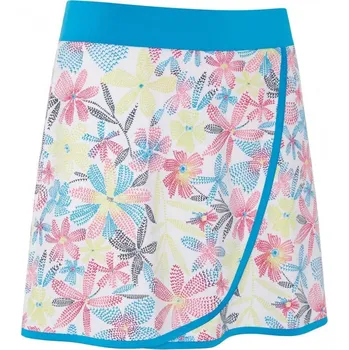 Dámská sukně Callaway Floral Wrap Flounce Skort, Brilliant White, dámská golfová sukně S