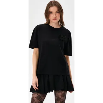 Dámské tričko Sinsay - Bavlněné tričko - černá - 290HB-99X - 290HB-99X-L