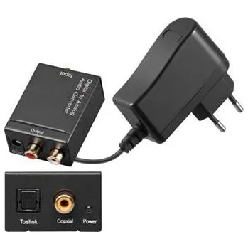 Audio kabel Premiumcord Převodník z digitálního signálu SPDIF a optického Toslink na 2x CINCH