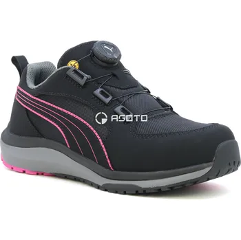 Pracovní obuv PUMA Aspire Disc Low S3 ESD dámská pracovní polobotka černá rychlozavazování 40