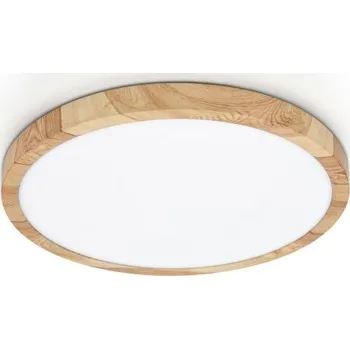 LED stropní svítidlo 30 cm 2900 lm 2800K+4000K+6000K IP44 imitace dřeva ITALUX Alata PLF-72836-300R-24W-WO
