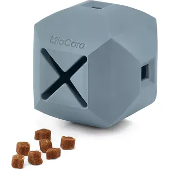 Hračka pro psa MiaCara Dado in Himmel interaktivní hračka pro psy s pamlskovými otvory 9,3 × 9,3 × 8,9 cm