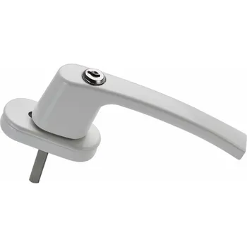 Okenní klika Okenní klika se zámkem, bílá