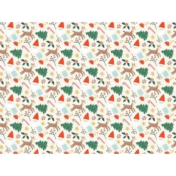 PartyDeco Balicí papír 200 x 70 cm, Merry Christmas