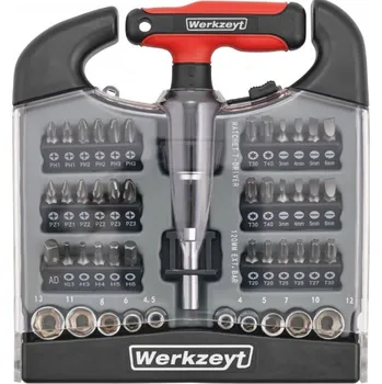 Bit Werkzeyt SADA BITŮ A OŘECHŮ S RÁČNOU 48 KS