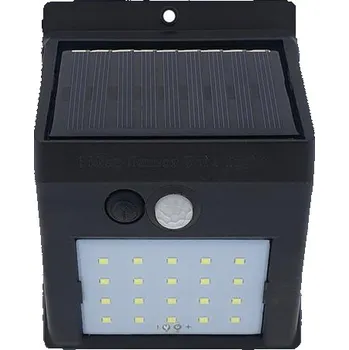 Venkovní osvětlení SOLÁRNÍ LAMPA S POHYBOVÝM ČIDLEM 20 LED ČERNÁ