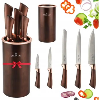 Kuchyňský nůž Sada kuchyňských nožů, Sada ostrých Nože , Blok 5, El Edenberg
