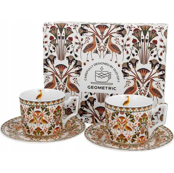 Porcelánový Šálek Duo Geometric 120 ml 2 ks